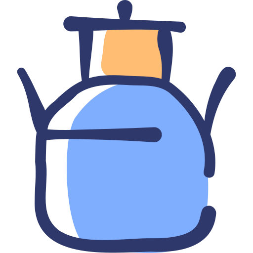 zbiornik na mleko Basic Hand Drawn Lineal Color ikona