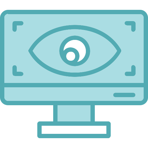 Cyber eye Generic Blue icon