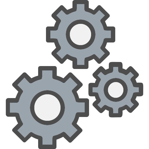 Cogs Generic Outline Color icon