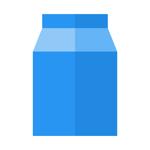 scatola del latte Generic Flat icona