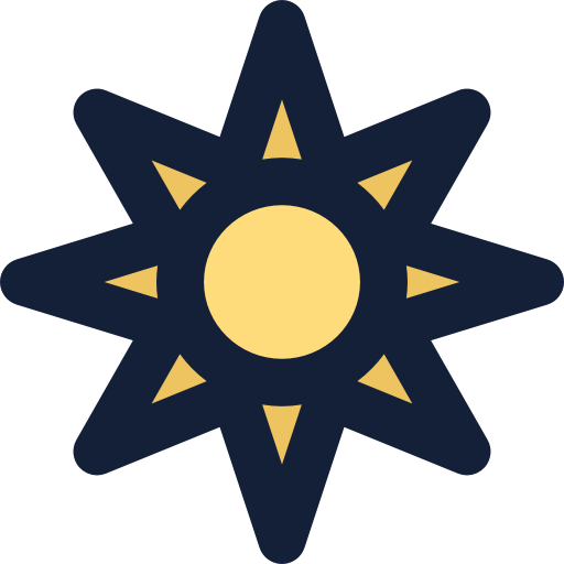 słońce Vitaliy Gorbachev Lineal Color ikona