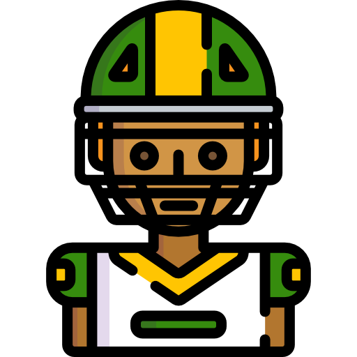 giocatore di football americano Special Lineal color icona