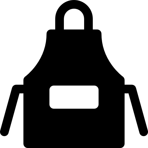 delantal Basic Rounded Filled icono