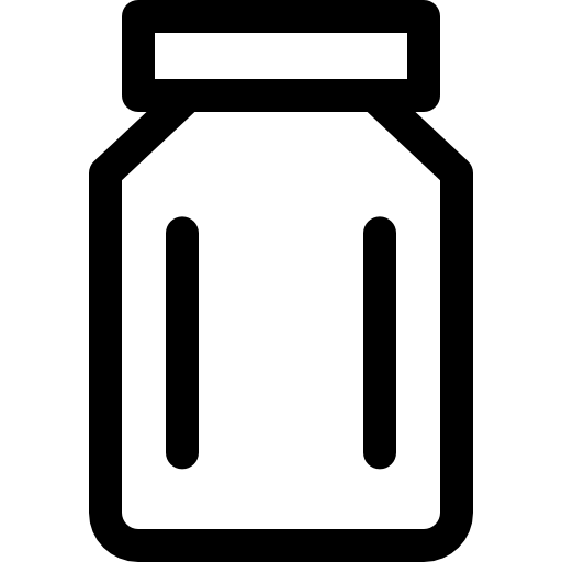 tarro Basic Rounded Lineal icono