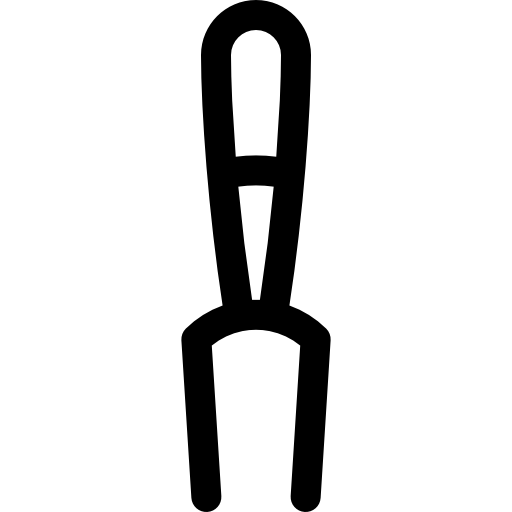 tenedor Basic Rounded Lineal icono