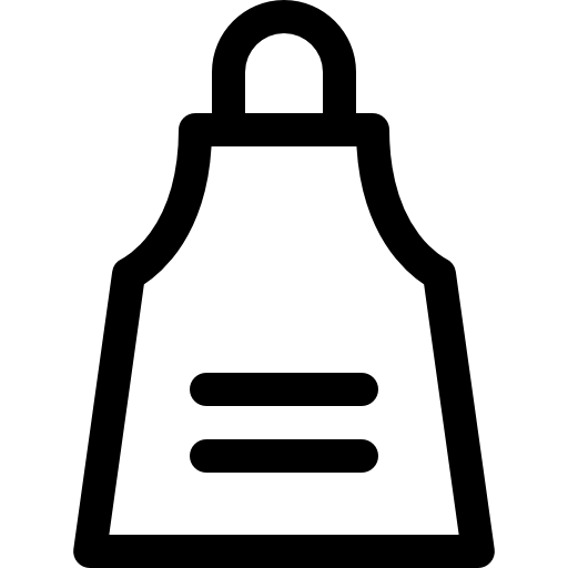 grembiule Basic Rounded Lineal icona