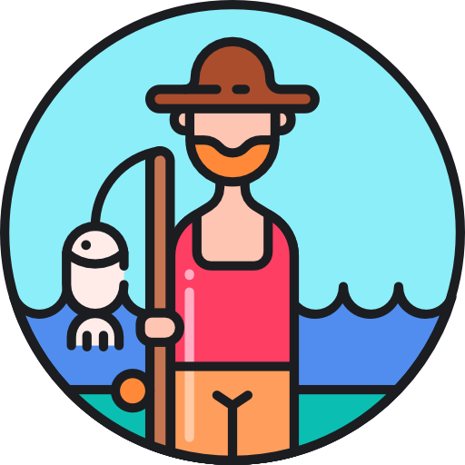 pescador Flaticons.com Flat icono