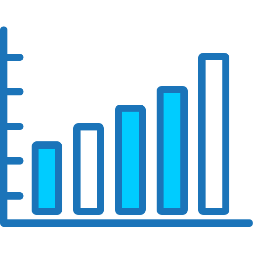 grafico a barre Generic Blue icona