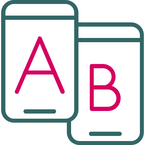 Ab testing Generic Outline Color icon