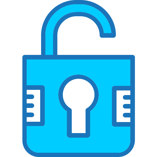 Unlock Generic Blue icon