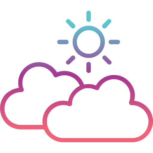 wolken und sonne Generic Gradient icon