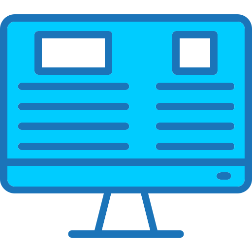 web-design Generic Blue icon