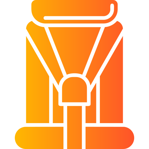 siedzenie samochodowe Generic Flat Gradient ikona