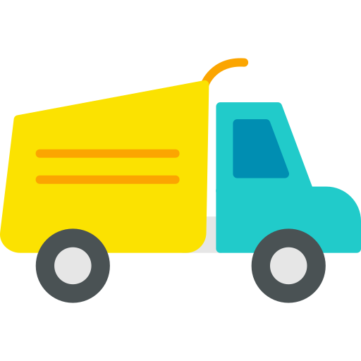 zabawkowa ciężarówka Generic Flat ikona