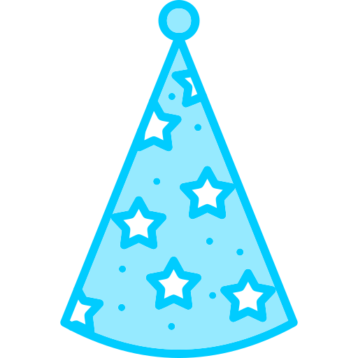 Party hat Generic Blue icon
