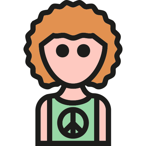 hippy Generic Outline Color icono
