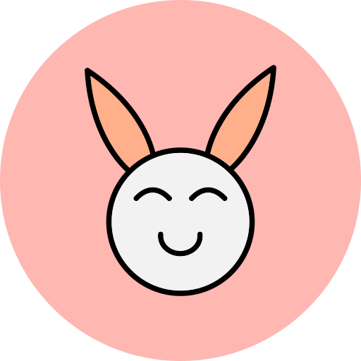 konijn Generic Outline Color icoon