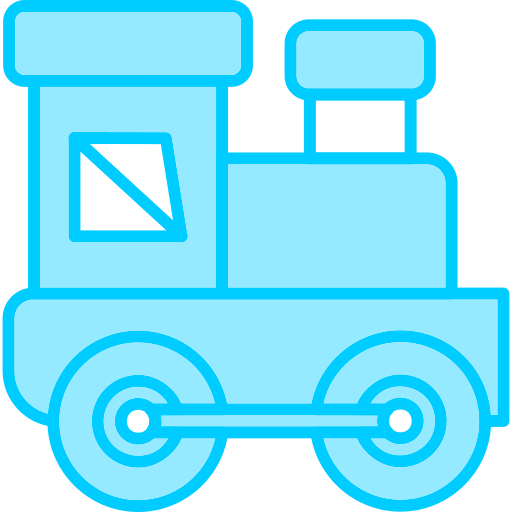 petit train Generic Blue Icône