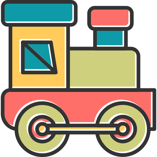 tren de juguete Generic Color Omission icono