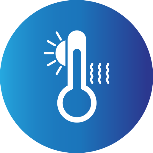 High temperature Generic Blue icon