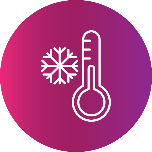 lage temperatuur Generic Flat Gradient icoon