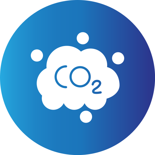 이산화탄소 Generic Blue icon