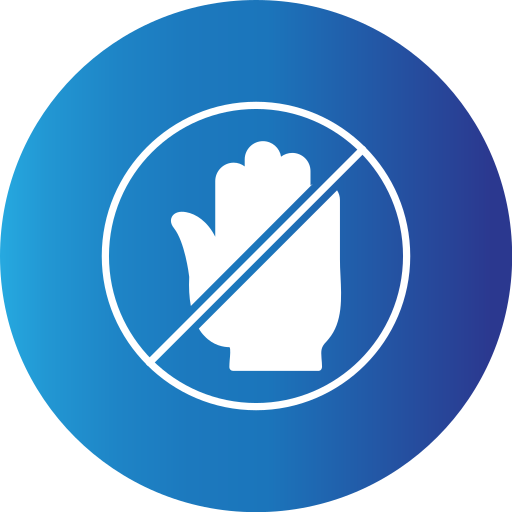 zakaz wyprzedzania Generic Blue ikona