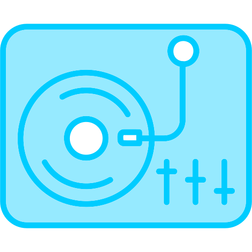 턴테이블 Generic Blue icon