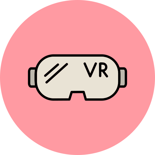 lunettes de réalité virtuelle Generic Outline Color Icône