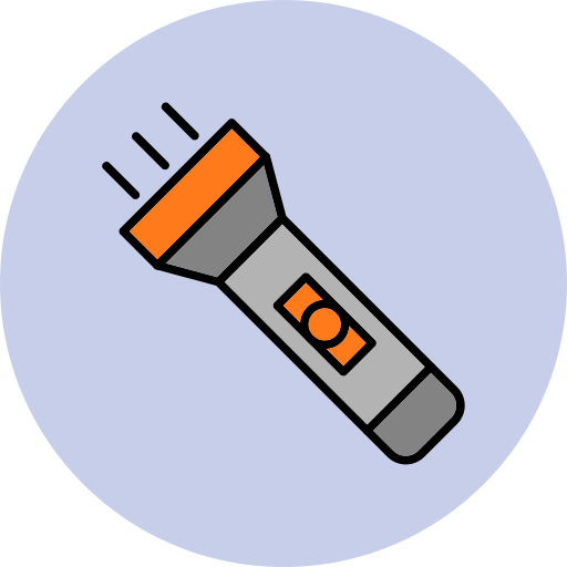 taschenlampe Generic Outline Color icon