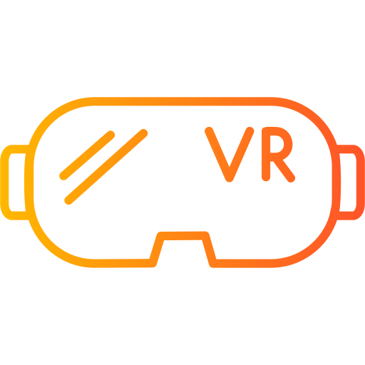gafas de realidad virtual Generic Gradient icono