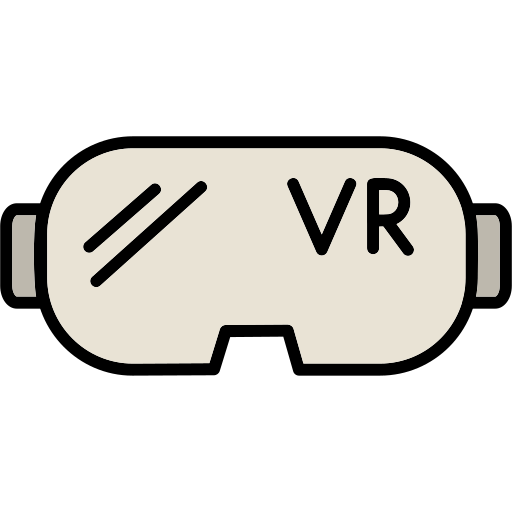 gafas de realidad virtual Generic Outline Color icono