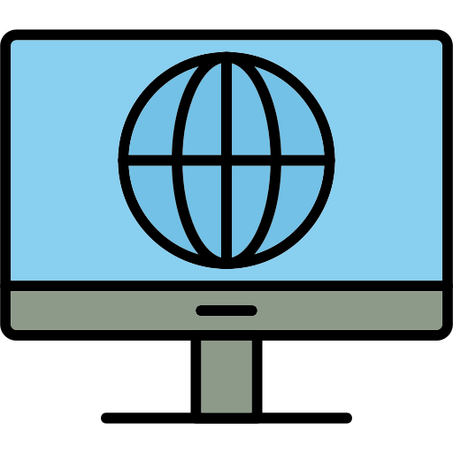 인터넷 Generic Outline Color icon