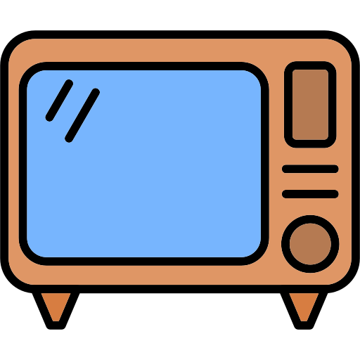 오래된 tv Generic Outline Color icon
