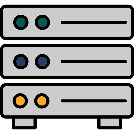 server Generic Outline Color icon