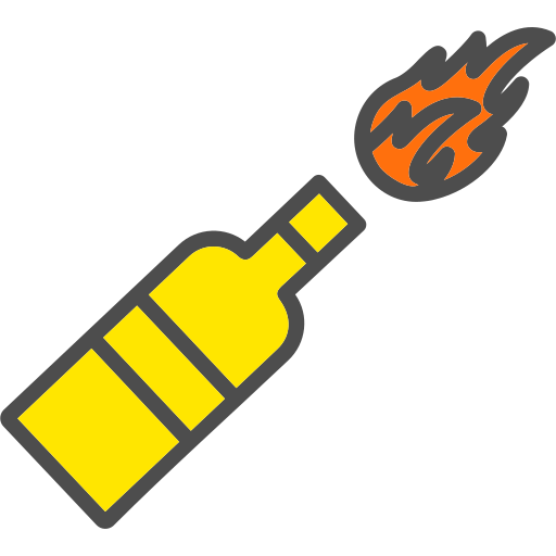 Molotov cocktail Generic Outline Color icon