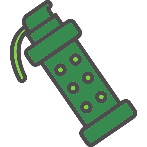 Smoke grenade Generic Outline Color icon