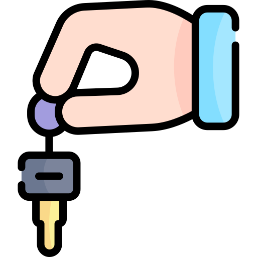 sleutel Kawaii Lineal color icoon
