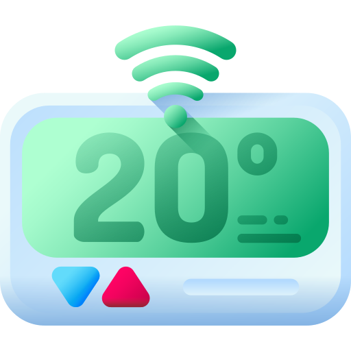 thermostat 3D Color icon