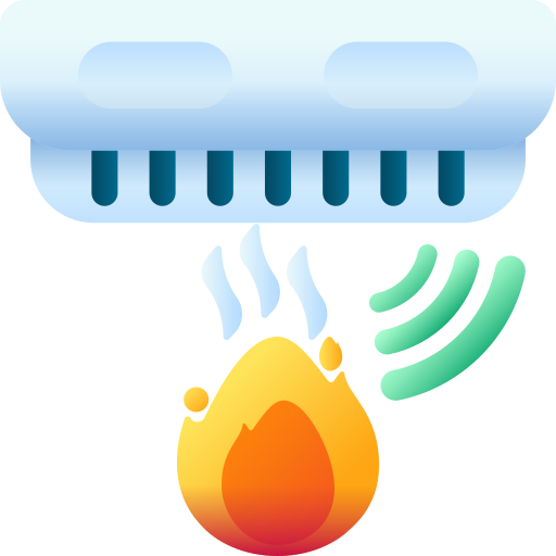 Smoke detector 3D Color icon