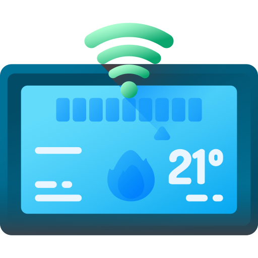 thermostat 3D Color icon