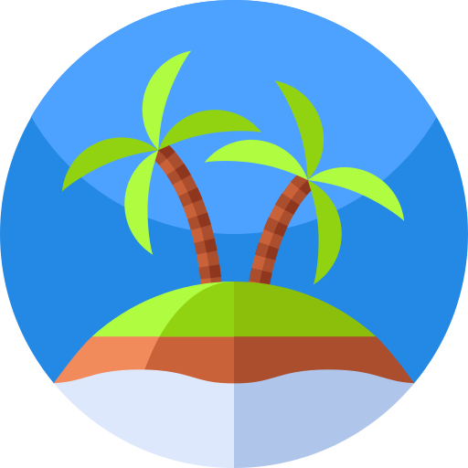 isla Geometric Flat Circular Flat icono