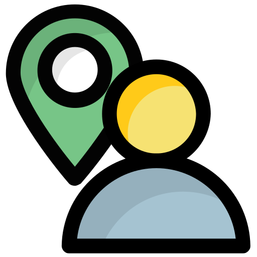 My location Generic Outline Color icon