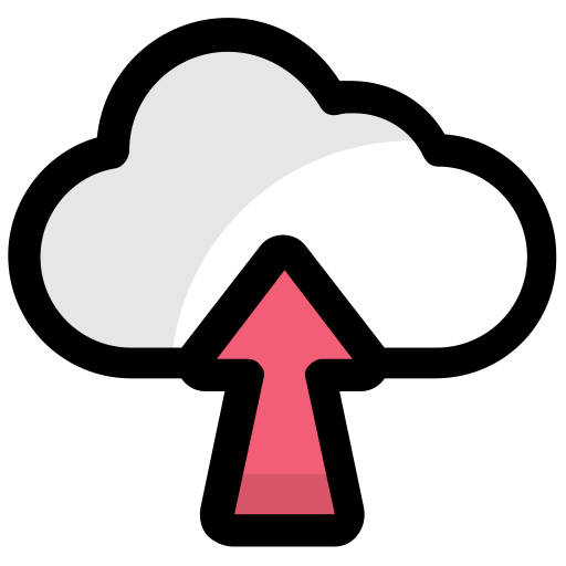 carga en la nube Generic Outline Color icono