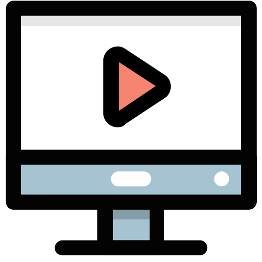 Online streaming Generic Outline Color icon