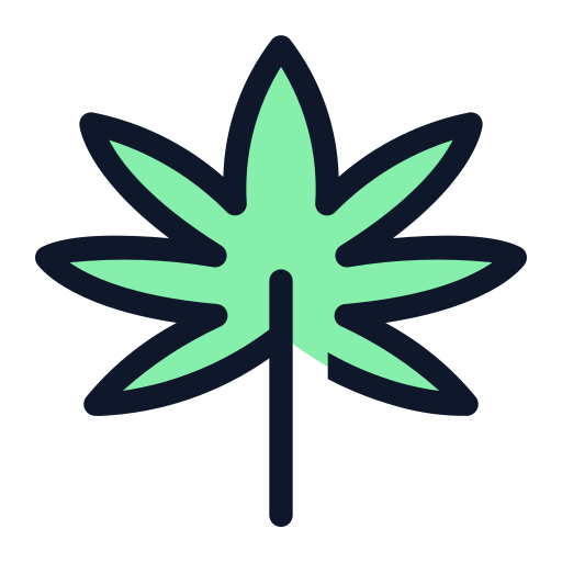 cannabis Generic Outline Color icon