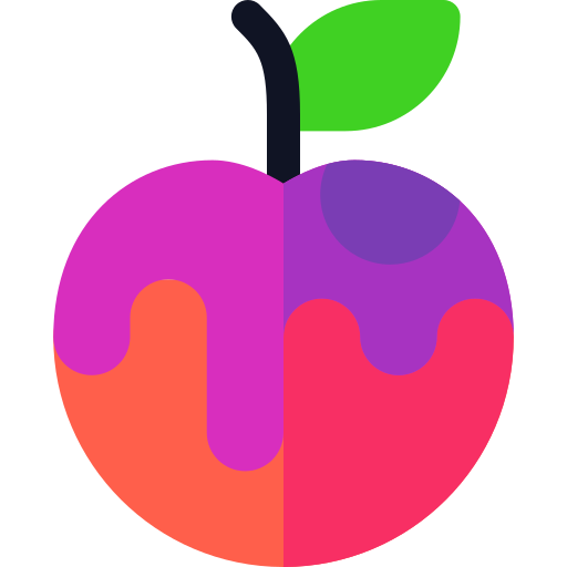 manzana envenenada Basic Rounded Flat icono