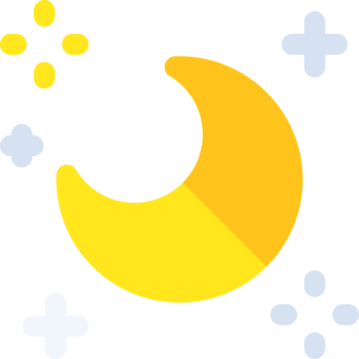달 Basic Rounded Flat icon