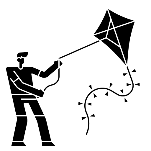 cerf-volant Generic Glyph Icône