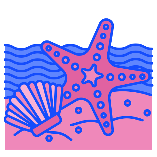 animali marini Generic Outline Color icona